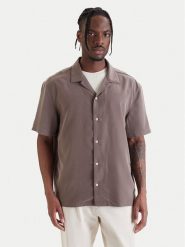 Calvin Klein Koszula LV04LF114G Brązowy Relaxed Fit. Brązowe koszule CALVIN KLEIN, m, bez wzorów, z syntetyku, bez kołnierzyka, bez ramiączek. Za 408.99 zł.