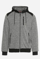 Ciemnoszara Sportowa Bluza z Kapturem i Zasuwanymi Kieszeniami Lirriel. Szare bluzy z kapturem Born2be, m, bez wzorów, z jeansu, z kapturem. W wyprzedaży za 110.49 zł.
