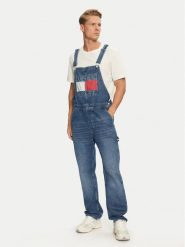 Tommy Jeans Ogrodniczki Ryan DM0DM20440 Niebieski Straight Fit. Niebieskie jeansy Tommy Jeans, m. Za 399.99 zł.
