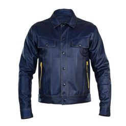Kurtka PROS Denim Alex 02 Dark Denim. Niebieskie kurtki Pros, xs, bez wzorów, z denimu, bez kaptura. Za 799.90 zł.