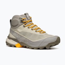 Buty turystyczne męskie SCARPA Ribelle Cross 2 Mid. Brązowe buty turystyczne Scarpa, bez wzorów, z tkaniny, przed kolano, bez zapięcia, trekkingowe. Za 769.99 zł.