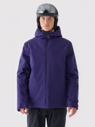 4F Kurtka narciarska w kolorze granatowym rozmiar: L. Niebieskie kurtki narciarskie i snowboardowe 4F, l, bez wzorów, z puchu, bez kaptura. Za 231.13 zł.