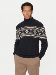 Selected Homme Golf Flake 16081554 Granatowy Regular Fit. Niebieskie golfy Selected Homme, m, bez wzorów, z bawełny, bez kołnierzyka, bez ramiączek. Za 119.99 zł.