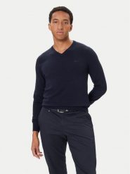 Guess Sweter M5YR27 Z0122 Granatowy Slim Fit. Niebieskie swetry rozpinane Guess, l, z aplikacjami, z syntetyku, bez kołnierzyka, bez ramiączek. Za 399.99 zł.