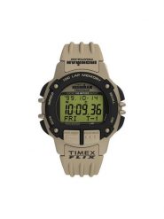 Timex Zegarek Ironman Flix 100 Lap TW5M63100 Beżowy. Brązowe, cyfrowe zegarki Timex. Za 449.99 zł.