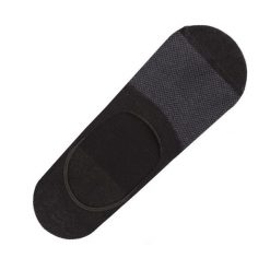 Stopki Szaro-Czarne Krótkie Skarpetki w Drobny Wzór do Mokasynów Balerin -EM Men's Accessories. Szare skarpety Em men's accessories, bez wzorów, z bawełny. Za 19.99 zł.