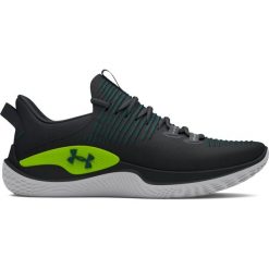 Buty do crossfitu Under Armour Flow Dynamic IntelliKnit. Czarne buty do biegania Under Armour, bez wzorów, bez zapięcia, do biegania. Za 491.35 zł.