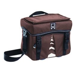 Torba na kierownicę roweru Willex 1200. Brązowe torby na ramię WILLEX, bez wzorów, z poliesteru, na ramię, z nadrukiem, bez dodatków. Za 241.00 zł.