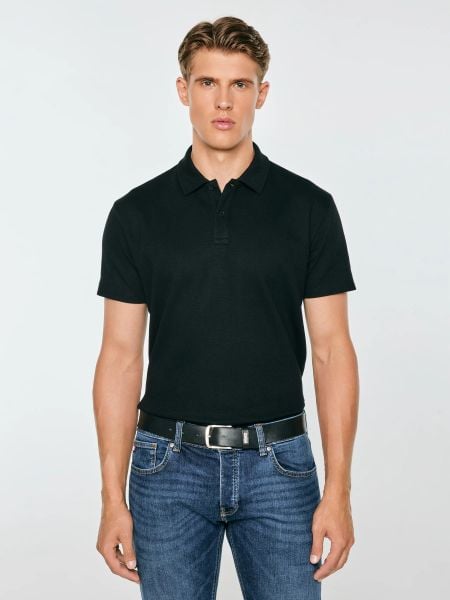 Koszulka męska polo czarna nisser 906. Czarne koszulki polo BIG STAR, l, bez wzorów, z bawełny, bez kołnierzyka, bez ramiączek. Za 139.99 zł.