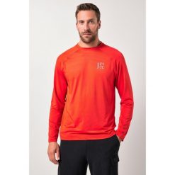 Męska koszulka funkcyjna FLEXNAMIC® do fitness długi rękaw szybkoschnąca. Czerwone bluzki z długim rękawem JAY-PI, m, bez wzorów, z elastanu, bez kołnierzyka, bez ramiączek. Za 199.99 zł.