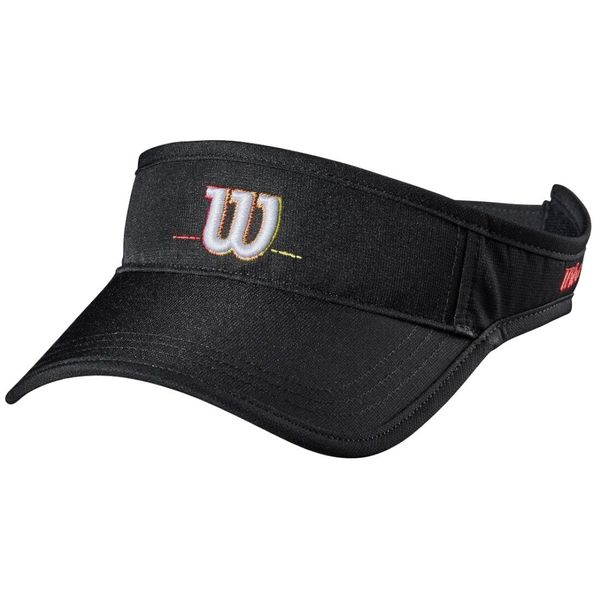 Czapka Z Daszkiem Do Siatkówki. Czarne czapki z daszkiem Wilson, bez wzorów, z materiału. Za 99.99 zł.