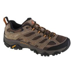 Buty turystyczne męskie Merrell Moab 3 GTX. Brązowe buty do biegania Merrell, bez wzorów, z materiału, bez zapięcia, do biegania. Za 703.00 zł.