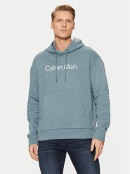 Calvin Klein Bluza Hero Logo Comfort Hoodie K10K111345 Niebieski Regular Fit. Niebieskie bluzy CALVIN KLEIN, m, bez wzorów, z bawełny, bez kaptura. Za 249.99 zł.