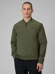 4F Kurtka przejściowa w kolorze khaki rozmiar: L. Brązowe kurtki 4F, l, bez wzorów, bez kaptura. Za 162.49 zł.