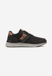 Czarne Płaskie Buty Sportowe Sneakersy Ozdobione Przeszyciami Evilia. Czarne buty sportowe casual Born2be, bez wzorów, z bawełny, z okrągłym noskiem, bez zapięcia. W wyprzedaży za 135.99 zł.