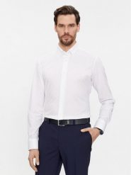 Boss Koszula 50469378 Biały Regular Fit. Białe koszule Boss, m, bez wzorów, z syntetyku, bez kołnierzyka, bez ramiączek. Za 329.99 zł.
