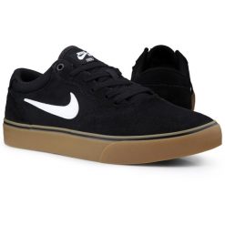 Buty męskie trampki sportowe Nike SB CHRON 2. Czarne buty sportowe casual Nike, m, bez wzorów, bez zapięcia. W wyprzedaży za 279.00 zł.