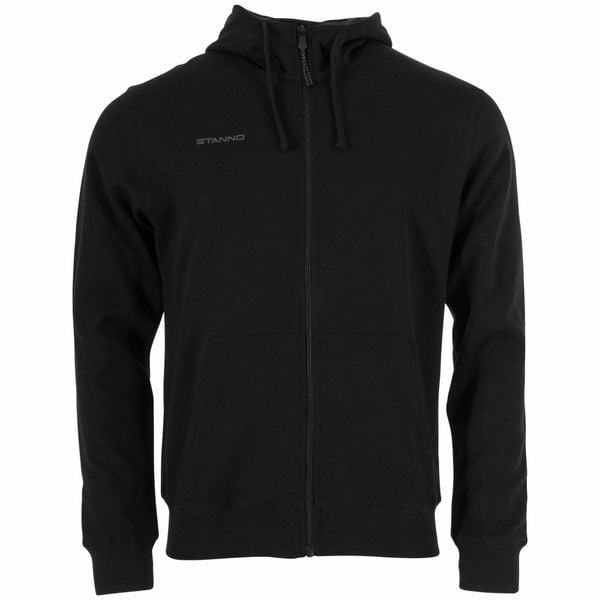 Bluza z kapturem i zamkiem błyskawicznym Stanno Base. Czarne bluzy STANNO, xl, bez wzorów, z bawełny, z kapturem. Za 246.45 zł.