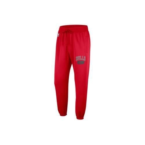 Spodnie treningowe męskie Nike Nba Chicago Bulls. Czerwone buty treningowe Nike, bez wzorów, z dresówki, na fitness i siłownię. Za 269.00 zł.