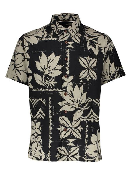 Quiksilver Koszula "Roots" - Regular fit - w kolorze czarnym rozmiar: XL. Czarne koszule Quiksilver, xl, bez wzorów, bez kołnierzyka, bez ramiączek. Za 110.81 zł.