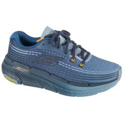 Buty do biegania męskie Skechers Max Cushioning Premier 2.0. Niebieskie buty do biegania Skechers, bez wzorów, bez zapięcia, do biegania. Za 449.99 zł.