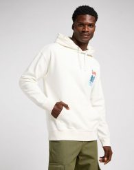 LEE GRAPHIC HOODIE MĘSKA BLUZA Z KAPTUREM NIEROZPINANA ECRU 112349068 LM34015543. Bluzy Lee, l, bez wzorów, z kapturem. Za 199.99 zł.