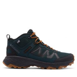 Trekkingi Columbia. Zielone buty trekkingowe Columbia, bez wzorów, bez zapięcia. Za 599.99 zł.