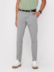 Only & Sons Chinosy Mark 22013727 Szary Slim Fit. Szare eleganckie spodnie Only & Sons, m, z syntetyku. Za 119.99 zł.