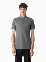Hugo Boss Underwear Koszulka polo w kolorze szarym rozmiar: M. Szare koszulki polo Hugo Boss Underwear, m, z aplikacjami, z bawełny, bez kołnierzyka, bez ramiączek. Za 243.84 zł.