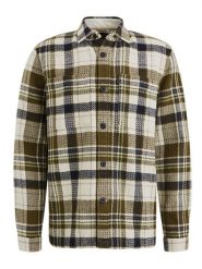 PME Legend Koszula w kolorze oliwkowo-granatowo-kremowym rozmiar: L. Brązowe koszule PME Legend, l, bez wzorów, z bawełny, bez kołnierzyka, bez ramiączek. Za 187.96 zł.