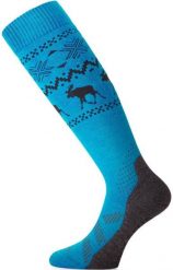 Skarpety merino FWW. Czerwone skarpety LASTING, bez wzorów, z elastanu. Za 116.00 zł.