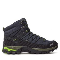 Trekkingi CMP. Szare botki sznurowane CMP, bez wzorów, bez obcasa, bez zapięcia. Za 329.99 zł.