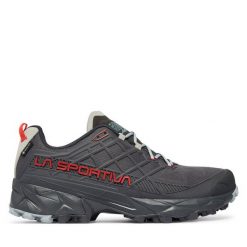 Trekkingi La Sportiva. Szare buty trekkingowe La Sportiva, bez wzorów, bez zapięcia. Za 879.99 zł.