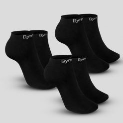 Skarpety unisex fitness do kostek czarne 3Pack. Czarne skarpety GYMBEAM, bez wzorów, z bawełny. Za 29.90 zł.