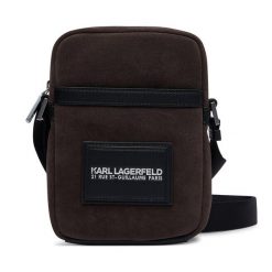 Saszetka KARL LAGERFELD. Brązowe saszetki i nerki KARL LAGERFELD, bez wzorów, małe, bez dodatków. Za 779.99 zł.