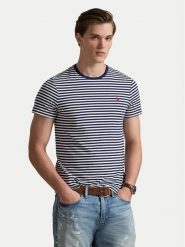 Polo Ralph Lauren T-Shirt 710956828502 Granatowy Regular Fit. Niebieskie koszulki polo Polo Ralph Lauren, m, bez wzorów, z bawełny, bez kołnierzyka, bez ramiączek. Za 419.99 zł.