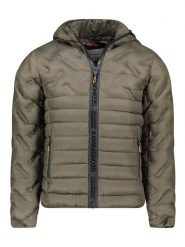 Geographical Norway Kurtka pikowana "Burator" w kolorze khaki rozmiar: S. Brązowe kurtki Geographical Norway, s, bez wzorów, bez kaptura. Za 206.42 zł.