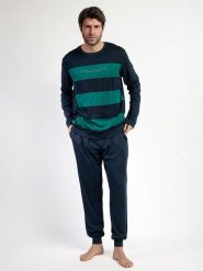 Admas Piżama w kolorze granatowym rozmiar: XL. Niebieskie piżamy admas, xl, bez wzorów, z bawełny, bez ramiączek. Za 165.99 zł.