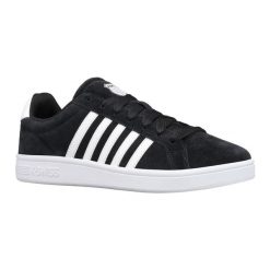 Buty sportowe K-Swiss Court Tiebreak SDE sneakersy zamszowe tenisówki czarne. Białe trampki K-SWISS, l, bez wzorów, bez zapięcia. Za 305.80 zł.