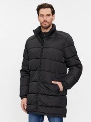Brave Soul Kurtka puchowa MJK-DAVISLONGBLK Czarny Regular Fit. Czarne kurtki Brave Soul, l, bez wzorów, z puchu, bez kaptura. Za 369.99 zł.