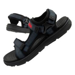 Sandały męskie Lee Cooper LCW-25-34-3554M czarne. Czarne sandały z materiału, bez zapięcia. Za 190.76 zł.