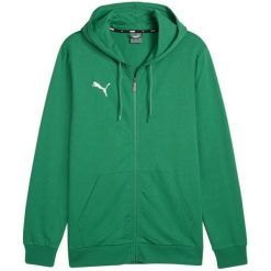 Męska Bluza Z Kapturem Team Goal Casual Full Zip. Zielone bluzy z kapturem Puma, m, bez wzorów, z kapturem. Za 276.99 zł.