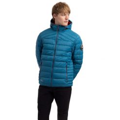Kurtka Puchowa Męska Whitman II. Niebieskie kurtki Trespass, l, bez wzorów, z materiału, z kapturem. Za 311.99 zł.