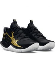 Under Armour Buty "Jet '23" w kolorze czarno-złotym do koszykówki rozmiar: 45. Czarne buty do koszykówki Under Armour, bez zapięcia, do koszykówki. Za 199.99 zł.
