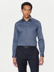 Calvin Klein Koszula K10K113864 Niebieski Slim Fit. Niebieskie koszule CALVIN KLEIN, m, bez wzorów, z bawełny, bez kołnierzyka, bez ramiączek. Za 269.99 zł.