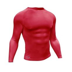 Dżersej z długim rękawem Precision Essential Baselayer. Czerwone bluzki z długim rękawem PRECISION, bez wzorów, z dżerseju, bez kołnierzyka, bez ramiączek. Za 197.00 zł.