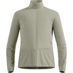 Kurtka hybrydowa Odlo Jacket ESSENTIAL INSULATOR HYBRID. Szare kurtki do biegania ODLO, bez wzorów, bez kaptura, do biegania. Za 589.99 zł.