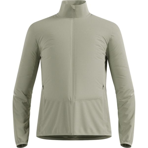 Kurtka hybrydowa Odlo Jacket ESSENTIAL INSULATOR HYBRID. Szare kurtki ODLO, bez wzorów, bez kaptura. Za 589.99 zł.