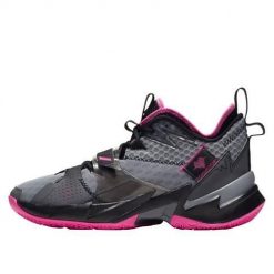 Buty do chodzenia męskie Nike Jordan Why Not ZER03. Szare buty do koszykówki Nike, za kostkę, bez zapięcia, do koszykówki. Za 857.00 zł.
