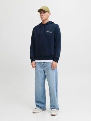 Jack & Jones Bluza w kolorze granatowym rozmiar: M. Niebieskie bluzy Jack & Jones, m, bez wzorów, z kapturem. Za 78.99 zł.